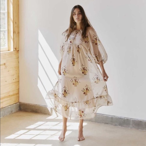 Christy Dawn Dresses & Skirts - Christy Dawn sheer paisley dress with flora slip size S/M